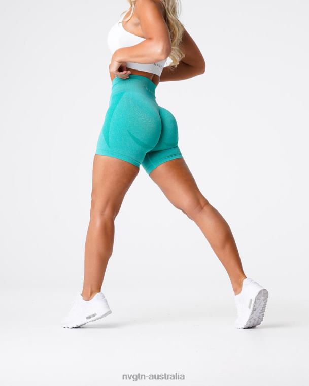 Women Contour Seamless Shorts 04060351 Turquoise Fitness NVGTN
