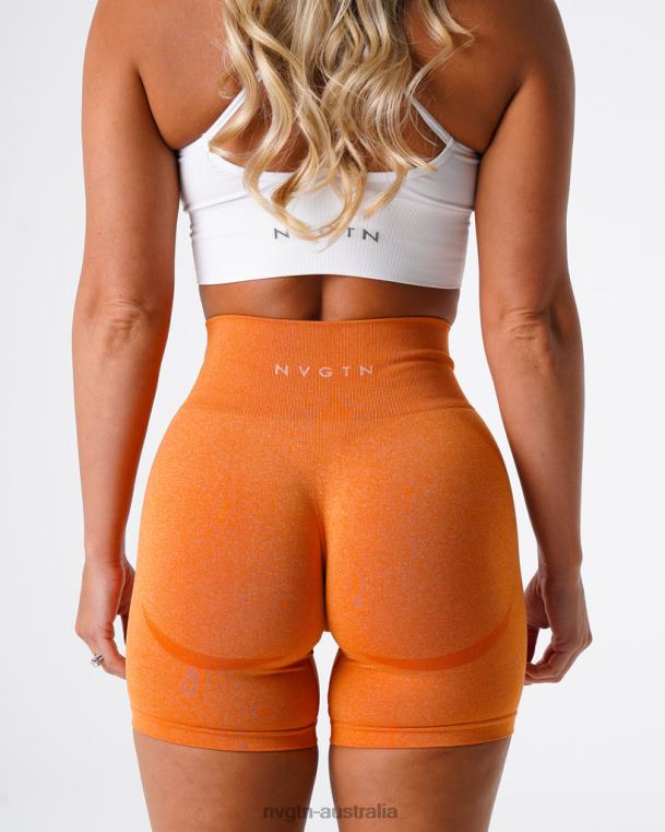 Women Contour Seamless Shorts 04060352 Burnt Orange Fitness NVGTN