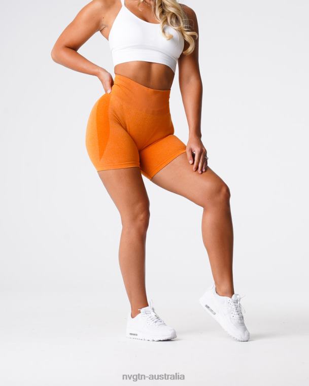 Women Contour Seamless Shorts 04060352 Burnt Orange Fitness NVGTN