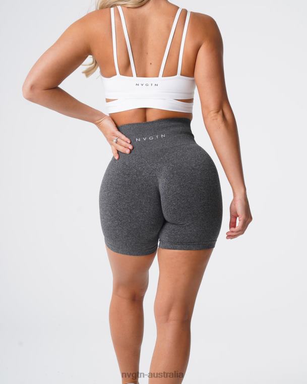Women Pro Seamless Shorts 04060357 Black Speckled Fitness NVGTN