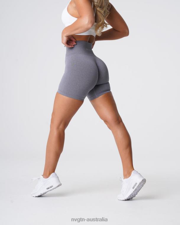 Women Pro Seamless Shorts 04060358 Grey Fitness NVGTN
