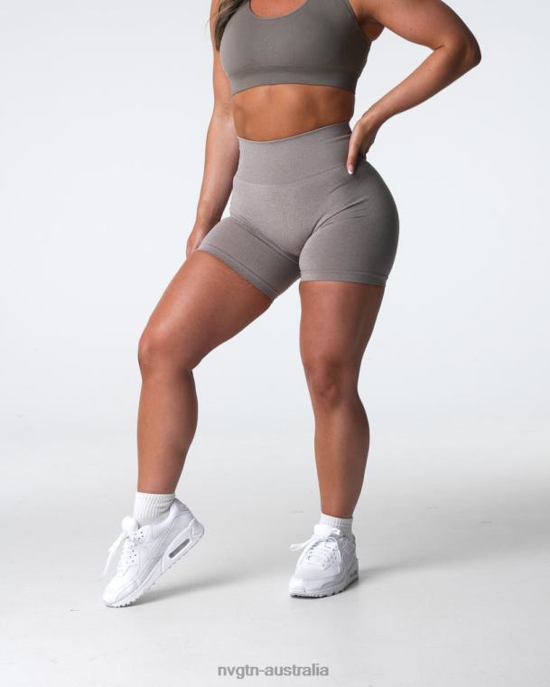 Women Pro Seamless Shorts 04060359 Taupe Fitness NVGTN