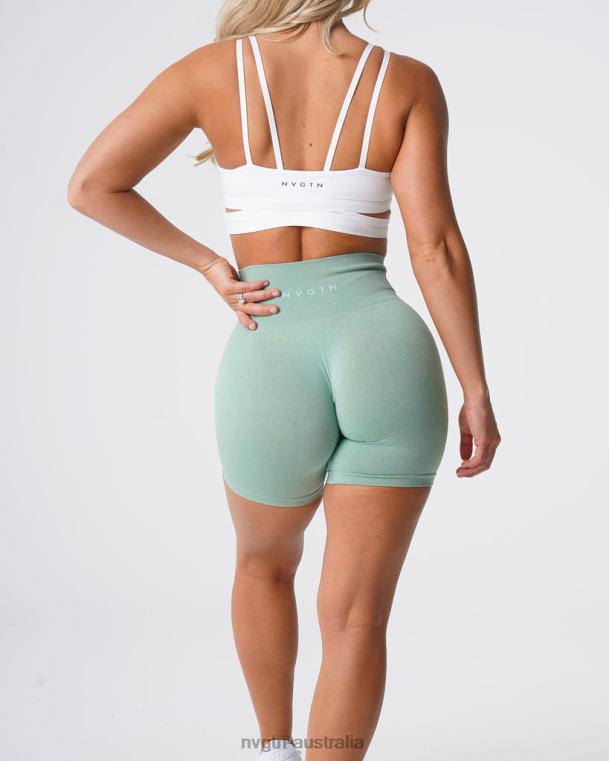 Women Pro Seamless Shorts 04060363 Sage Green Fitness NVGTN