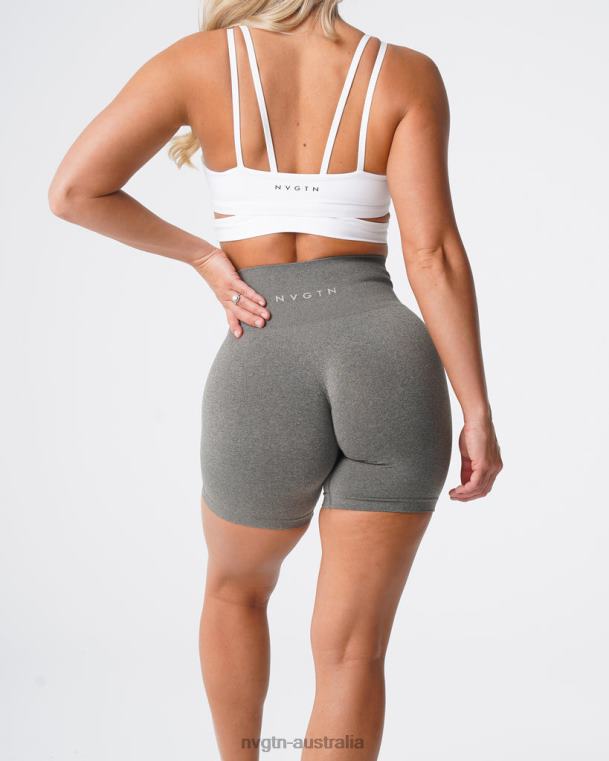 Women Pro Seamless Shorts 04060368 Khaki Green Fitness NVGTN