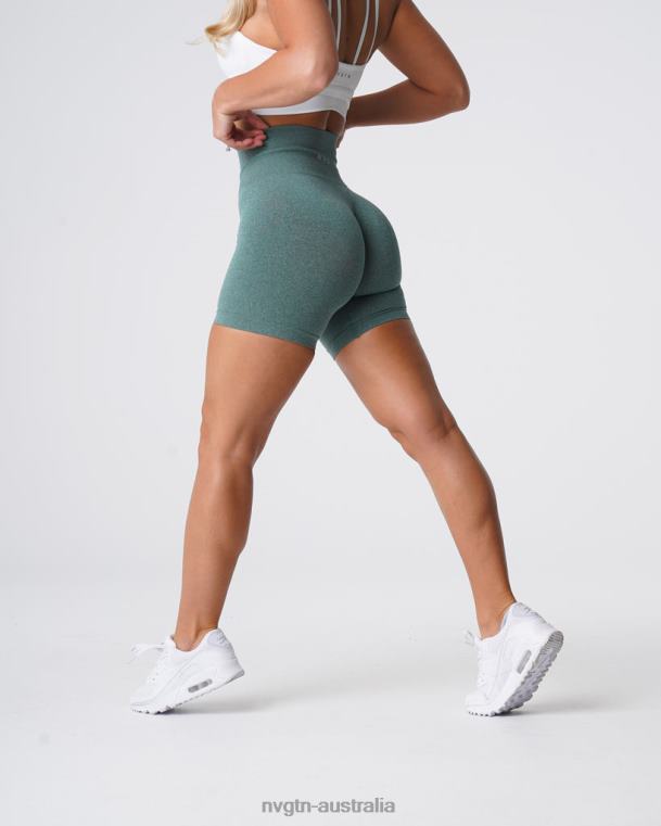 Women Pro Seamless Shorts 04060370 Forest Green Fitness NVGTN