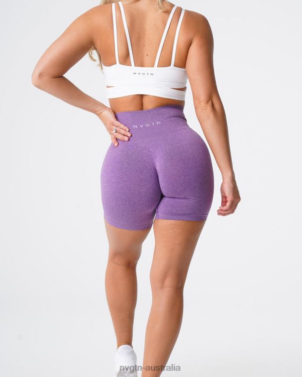 Women Pro Seamless Shorts 04060373 Violet Fitness NVGTN