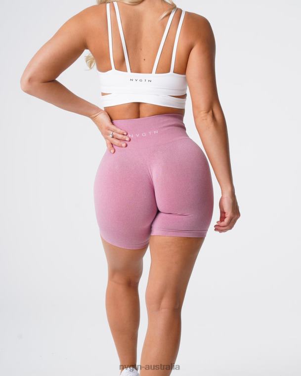Women Pro Seamless Shorts 04060384 Pastel Pink Fitness NVGTN