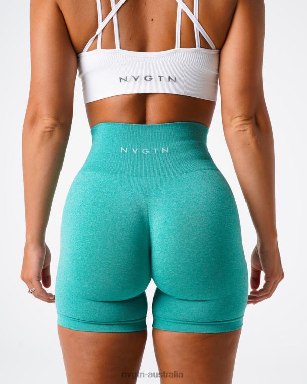 Women Pro Seamless Shorts 04060390 Turquoise Fitness NVGTN