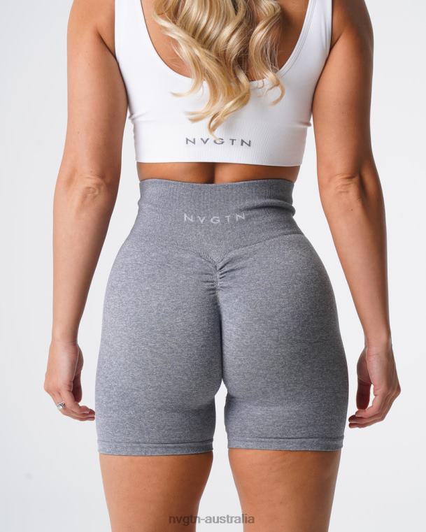 Women Scrunch Seamless Shorts 04060394 Grey Fitness NVGTN