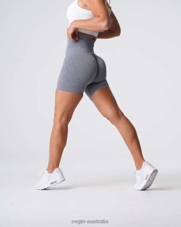 Women Scrunch Seamless Shorts 04060394 Grey Fitness NVGTN