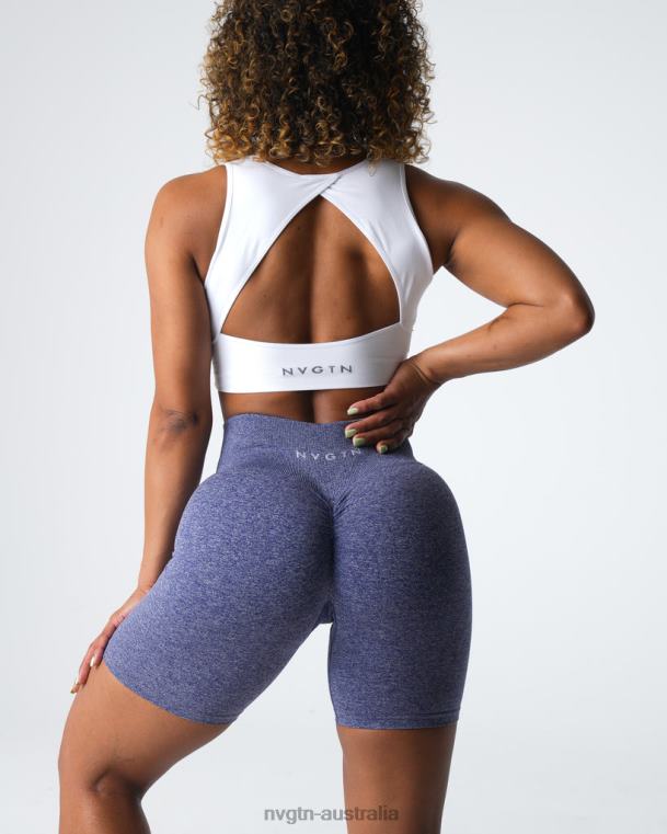 Women Scrunch Seamless Shorts 04060400 Indigo Fitness NVGTN