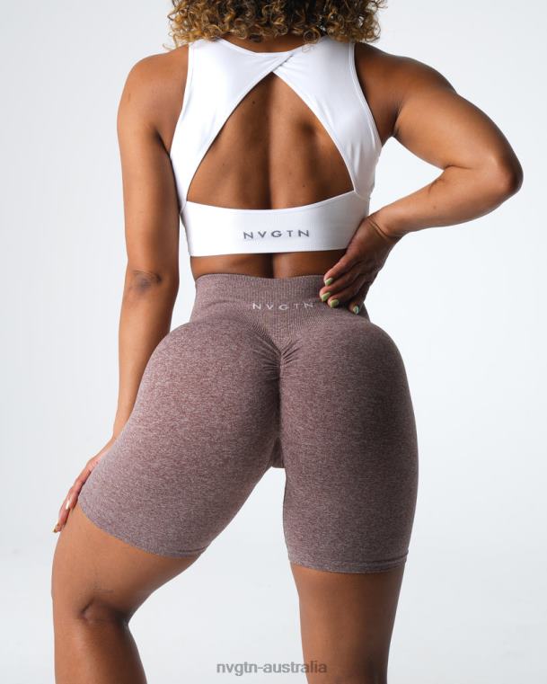 Women Scrunch Seamless Shorts 04060411 Cocoa Fitness NVGTN