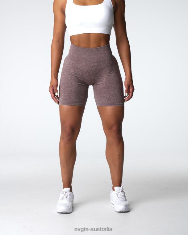 Women Scrunch Seamless Shorts 04060411 Cocoa Fitness NVGTN