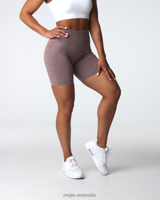 Women Scrunch Seamless Shorts 04060411 Cocoa Fitness NVGTN