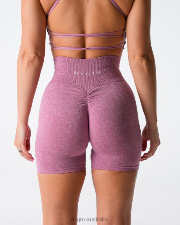Women Scrunch Seamless Shorts 04060415 Pastel Pink Fitness NVGTN