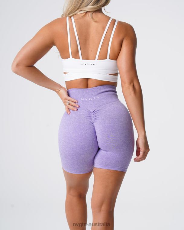 Women Scrunch Seamless Shorts 04060420 Lilac Fitness NVGTN
