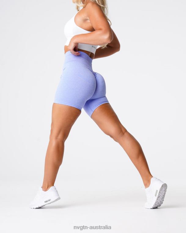 Women Scrunch Seamless Shorts 04060422 Periwinkle Fitness NVGTN