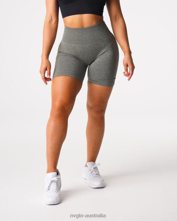 Women Scrunch Seamless Shorts 04060425 Khaki Green Fitness NVGTN