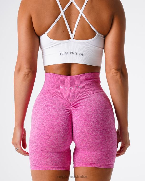 Women Scrunch Seamless Shorts 04060426 Bubble Gum Pink Fitness NVGTN
