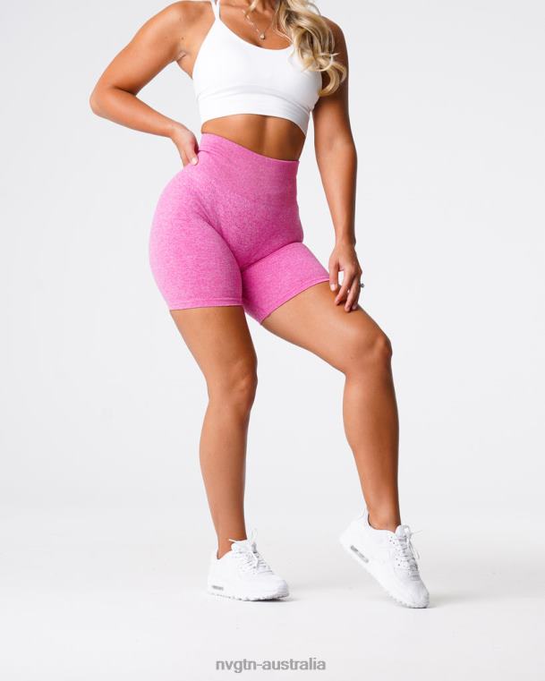 Women Scrunch Seamless Shorts 04060426 Bubble Gum Pink Fitness NVGTN