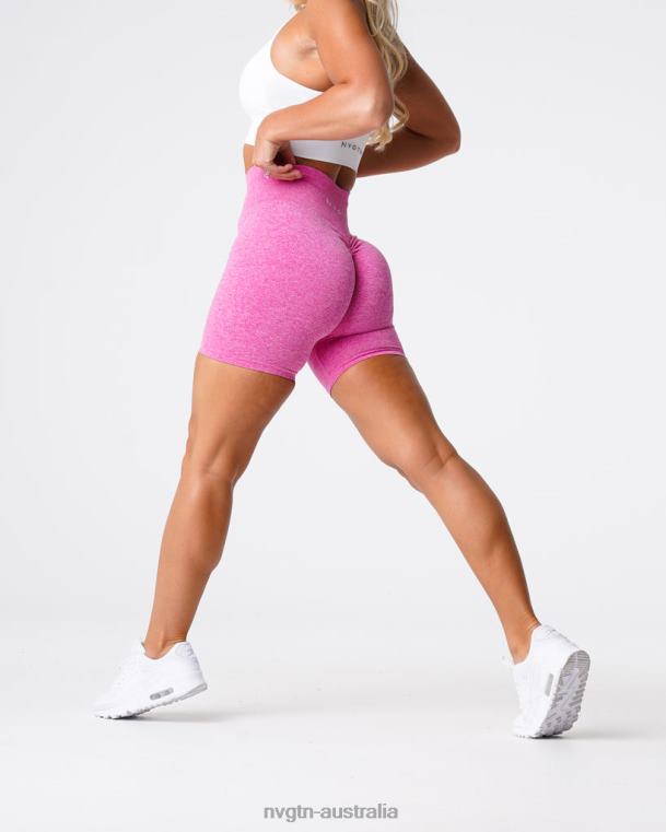 Women Scrunch Seamless Shorts 04060426 Bubble Gum Pink Fitness NVGTN