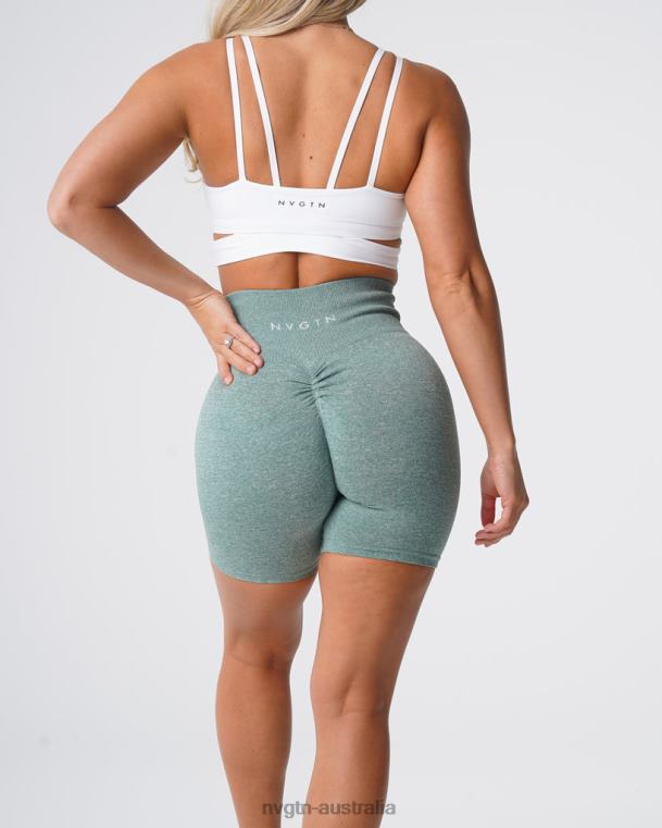 Women Scrunch Seamless Shorts 04060428 Sage Green Fitness NVGTN