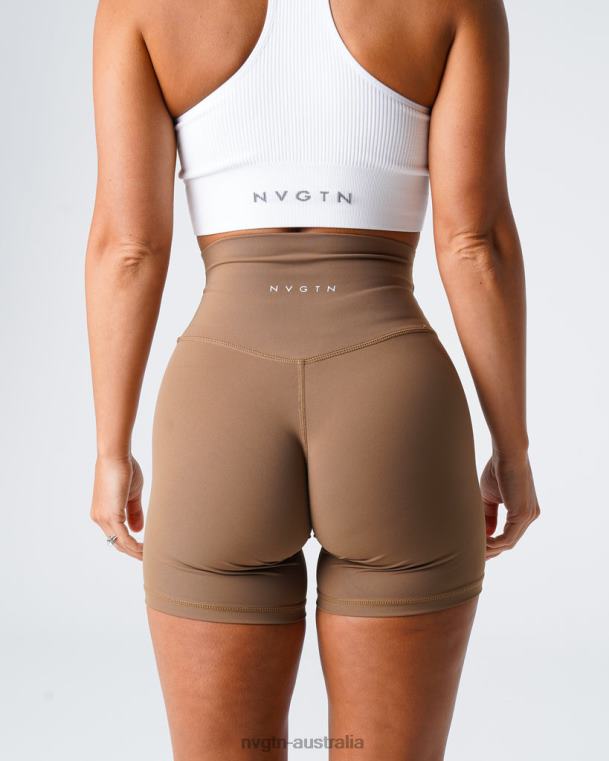 Women Signature 2.0 Shorts 04060456 Mocha Fitness NVGTN