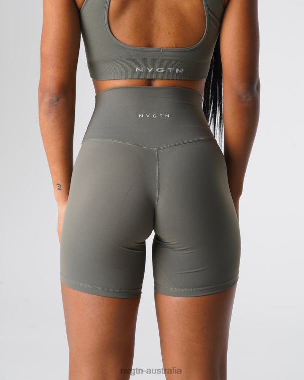 Women Signature 2.0 Shorts 04060458 Khaki Green Fitness NVGTN