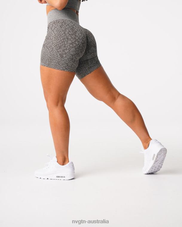 Women Snakeskin Seamless Shorts 04060474 Khaki Green Fitness NVGTN