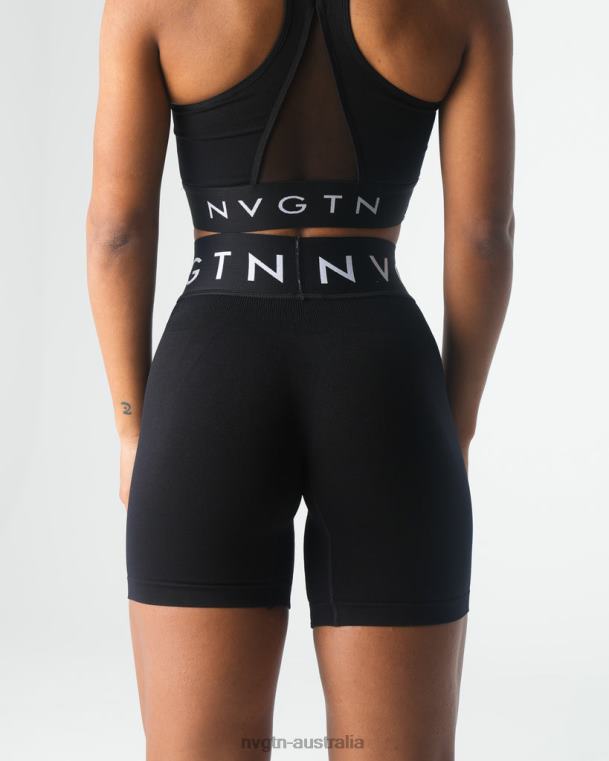 Women Sport Seamless Shorts 04060430 Black Fitness NVGTN