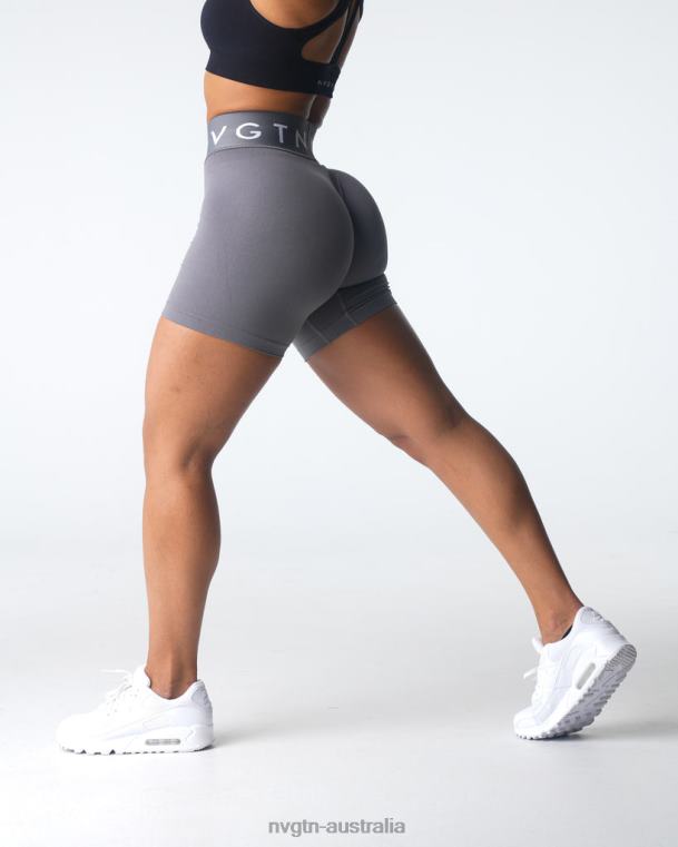 Women Sport Seamless Shorts 04060431 Charcoal Fitness NVGTN
