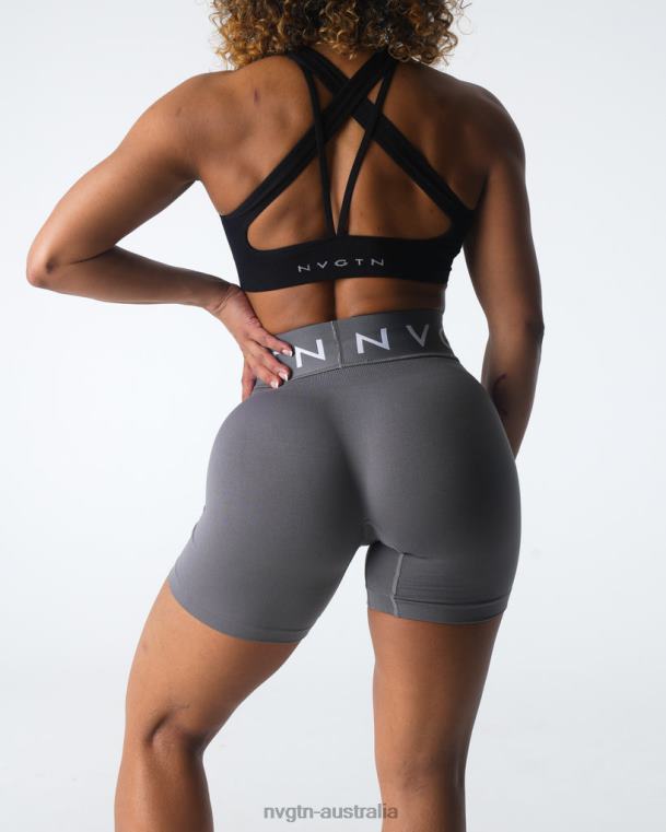 Women Sport Seamless Shorts 04060431 Charcoal Fitness NVGTN
