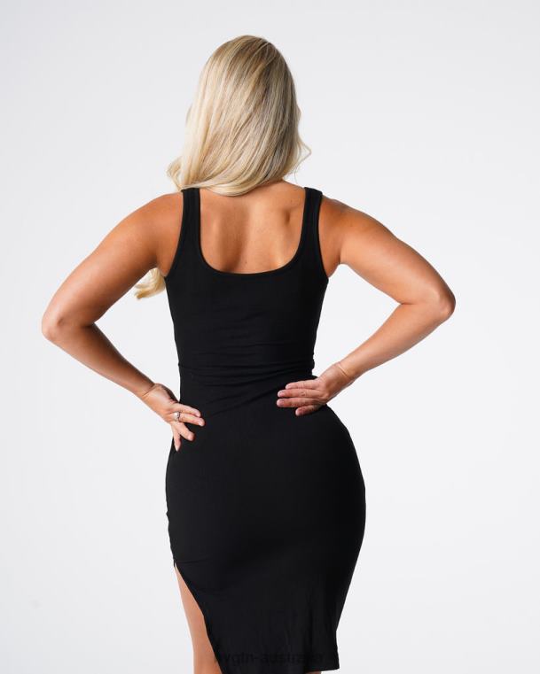 Women Golden Vibes Cut Out Midi Dress 04060716 Black Lifestyle NVGTN