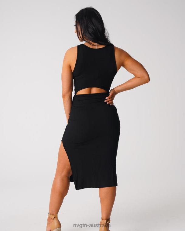 Women Lost In Paradise Maxi Dress 04060718 Black Lifestyle NVGTN
