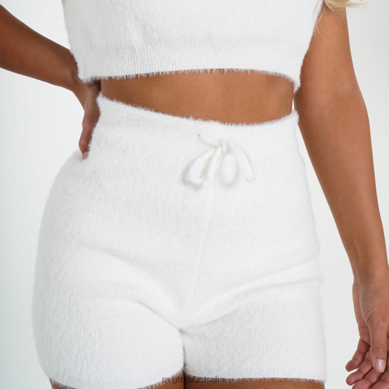 Women Casual Cutie Lounge Shorts 04060751 White Lifestyle NVGTN
