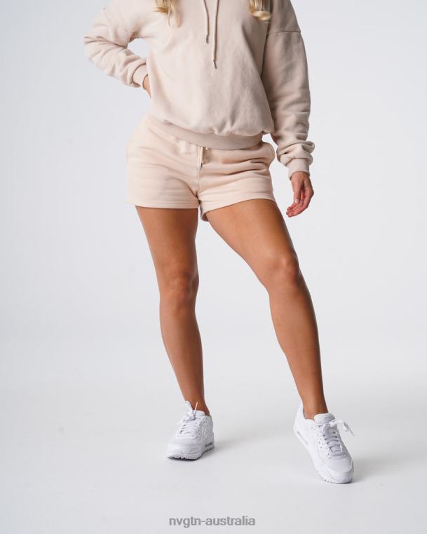 Women Essential Lounge Shorts 04060740 Beige Lifestyle NVGTN